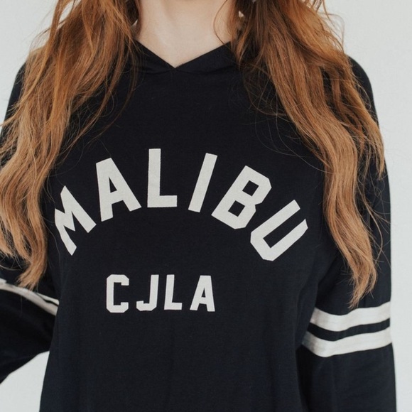 CJLA Carly Jean Malibu Hoodie Black White M VGUC - Picture 4 of 11
